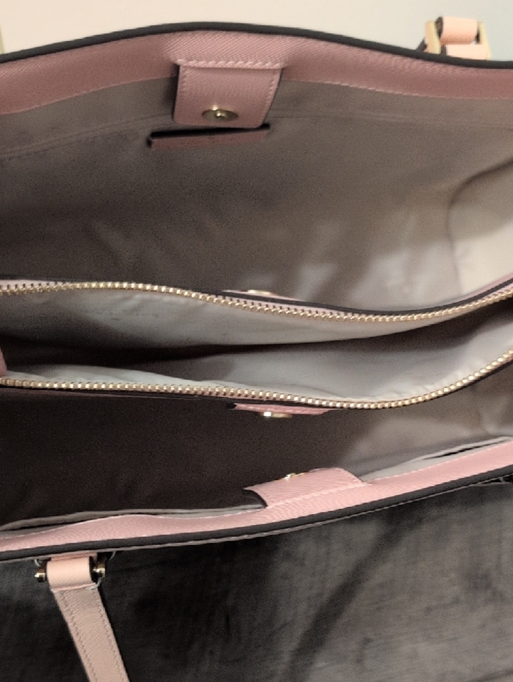 kate spade Pale Blush Pink Saffiano Leather Tote - Picture 2 of 4